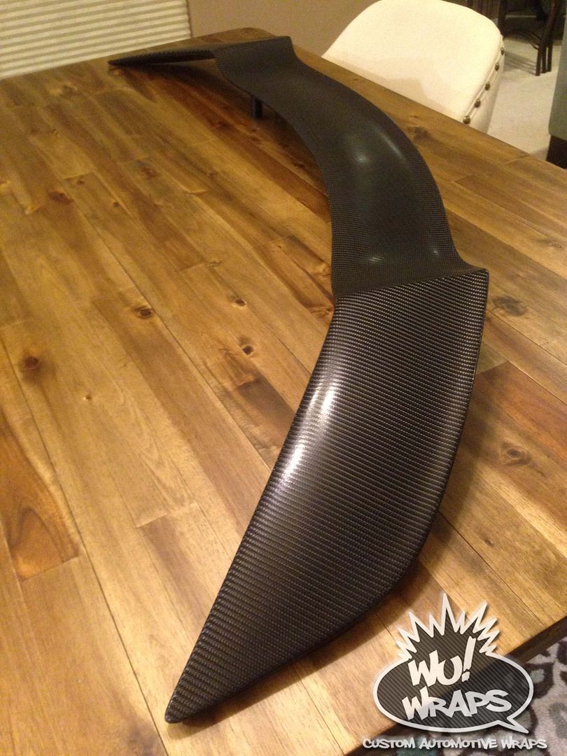 BMW Z3 spoiler Vvivid Vinyl 4D True R Black Carbon Fiber vinyl wrap Wu